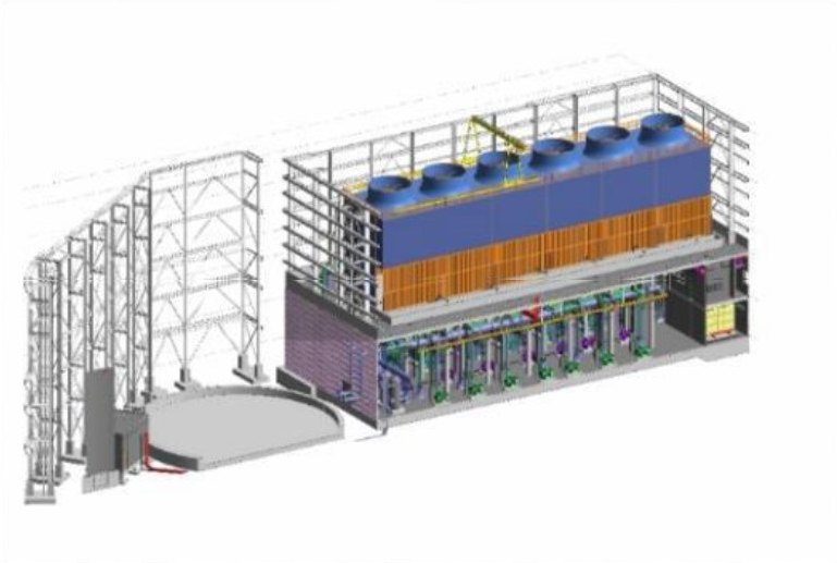 Full-plant BIM model of a district cooling plant