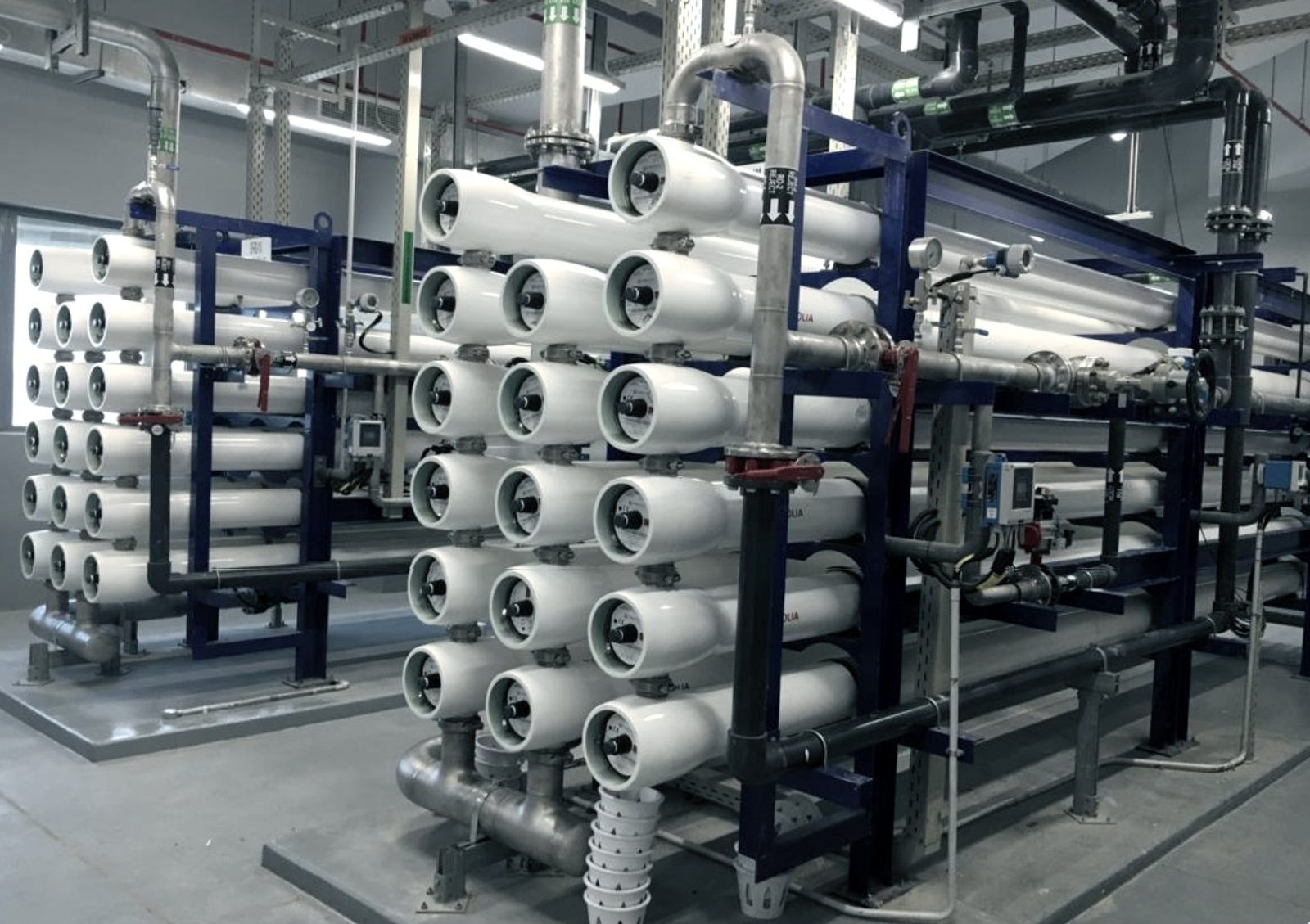Reverse osmosis membrane trains